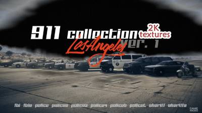 Коллекция 911 (2K Текстуры) + номера + военные машины