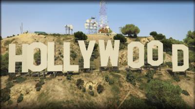 Знак Голливуда вместо Vinewood