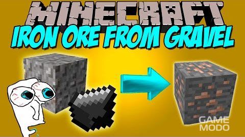 Железо из гравия (Iron Ore from Gravel Mod)