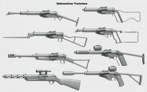 Пистолет-пулемет DefenseGun